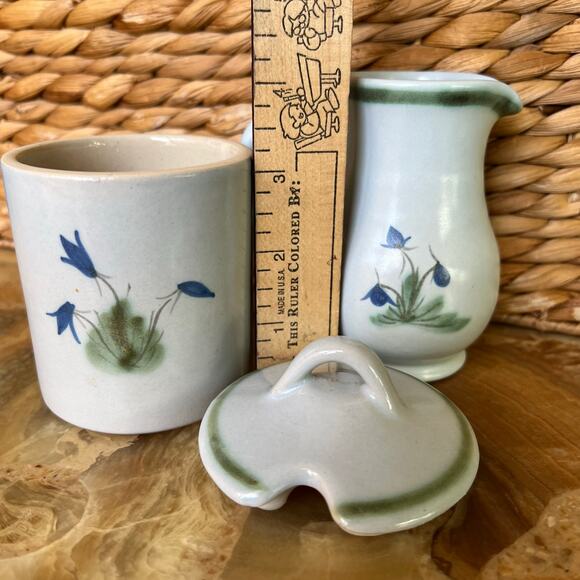 Vintage Buchan Scotland Pottery Creamer & Sugar Bowl - Picture 6 of 6